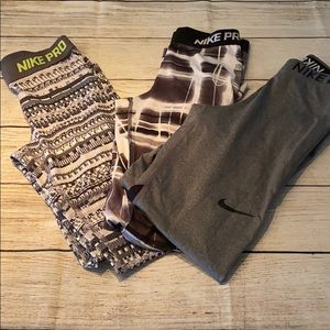 Nike Pro Legging Bundle sz S